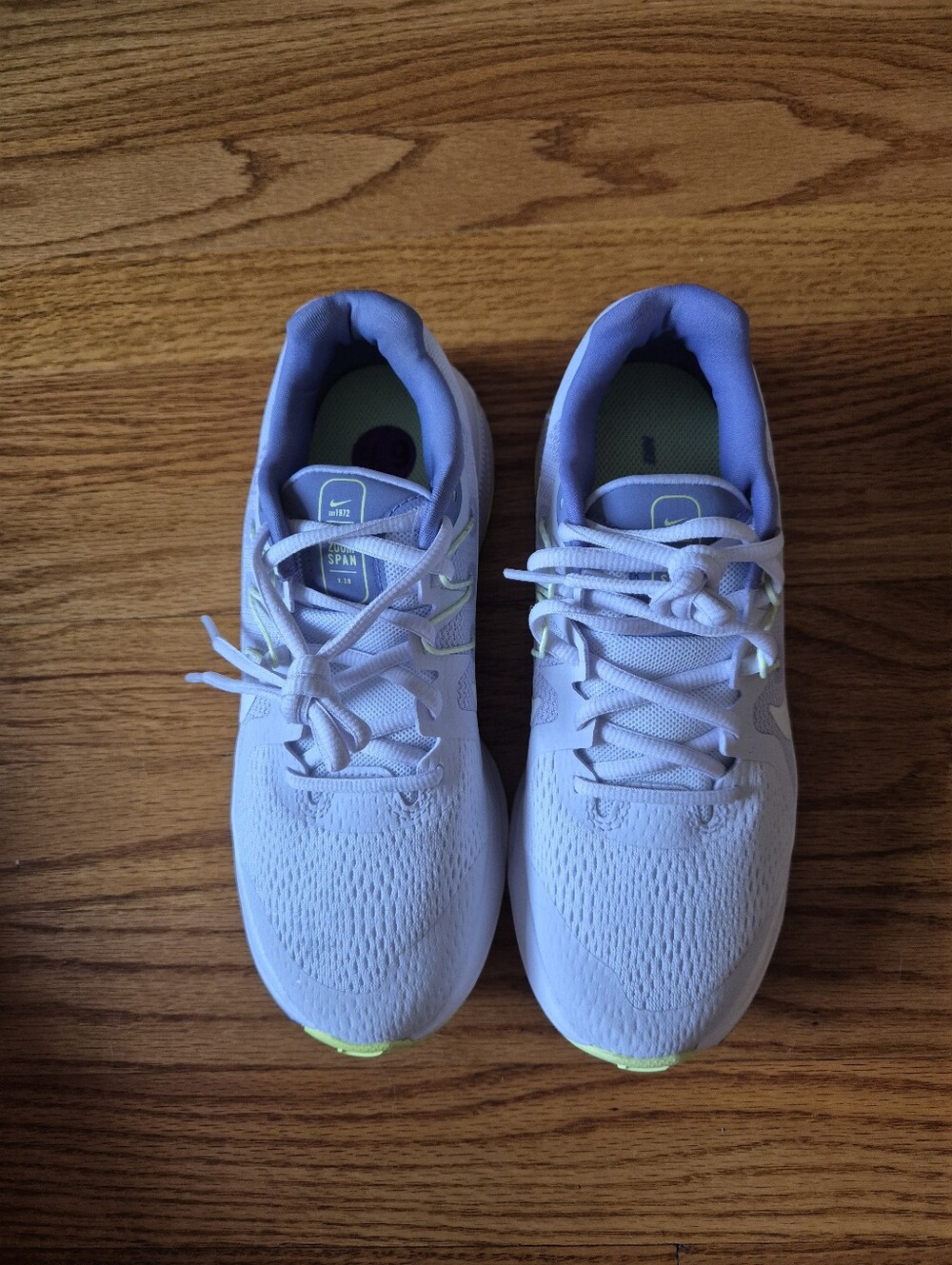 Nike Women's Zoom Span 3 Iris Whisper Summit White, size 6,5 NWOB - Picture 8 of 13